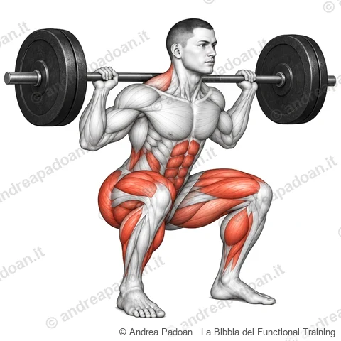 Back squat (barra alta e barra bassa)