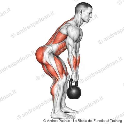 Stacco con kettlebell