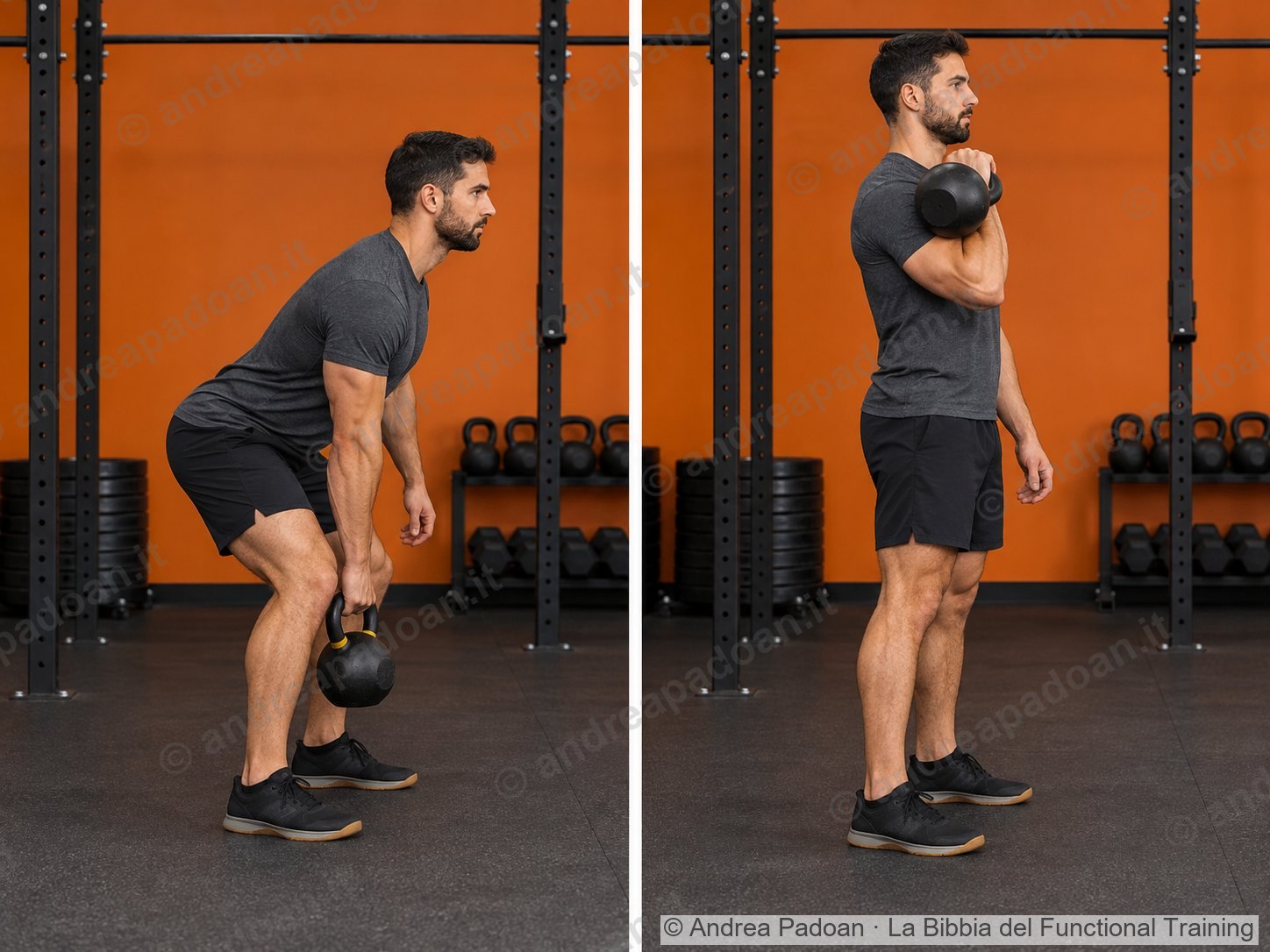 Clean con kettlebell